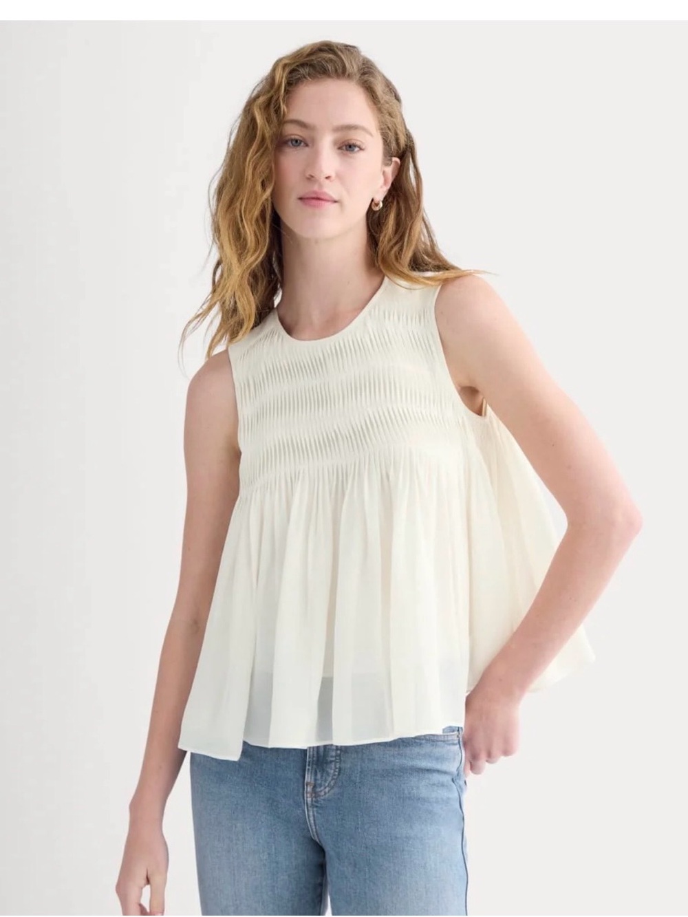 Everlane Women’s 100% Silk Airy Tank-Size 12
